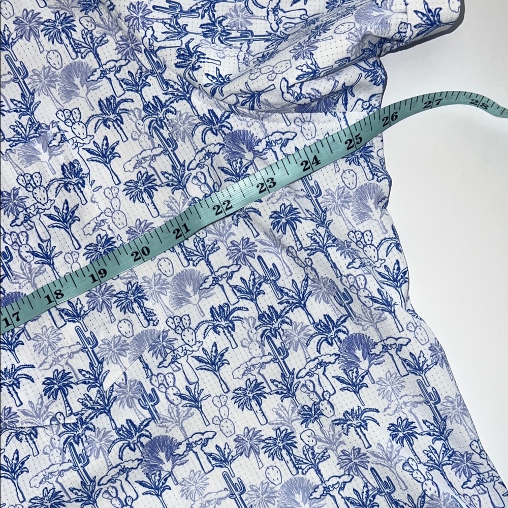 NWT Apt. 9 Men's Casual White and Blue Floral Shirt - Picture 7 of 7